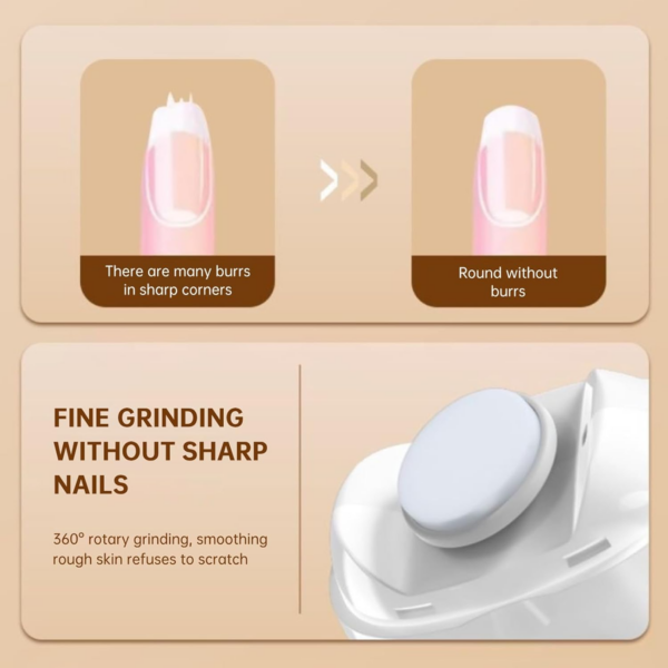Electric Nail Clippers - Automatic Nail Cutter with Nail Scraps Box - Image 6