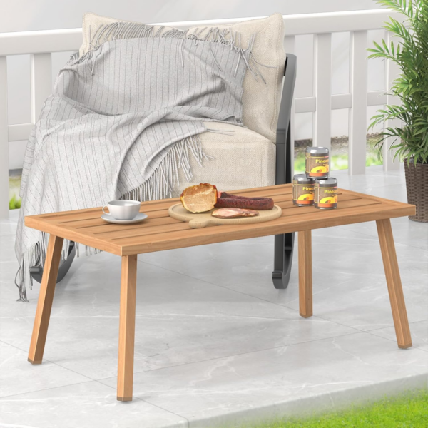 Small Metal Outdoor Garden Coffee Side Table for Outside Patio - Image 6
