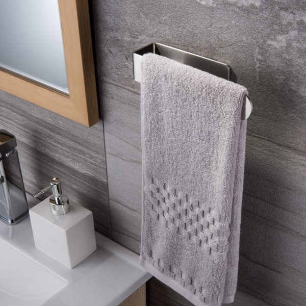 Hand Towel Holder Self Adhesive - Towel Ring Stainless Steel Towel Rail for Bathroom - Image 5