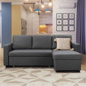 Sofa Bed L-Shaped Couch Sofa Corner Sofa 3 Seater Pull out Sofa Bed with Storage