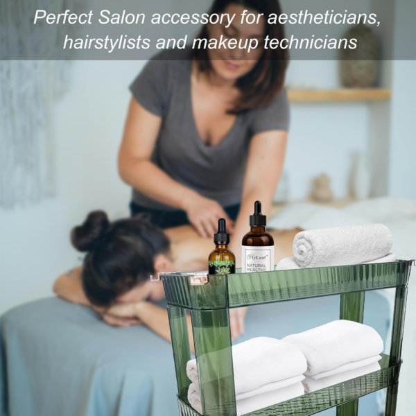 Storage Trolley on Wheels 4-Tier Storage Cart. This Slim Rolling Trolly is the perfect organiser - Image 6