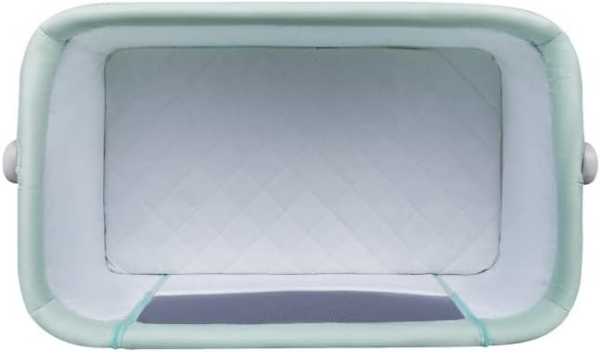 Snoozie Bedside Crib Misty Jade | Side Co Sleeper Baby Cot with Breathable Mesh Panel and Travel Bag - Image 7