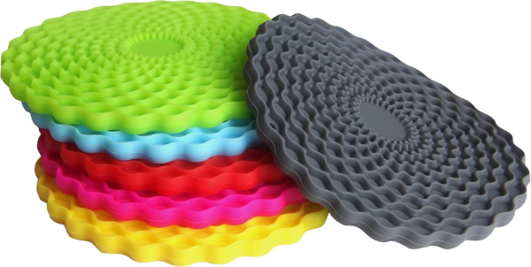 Multicoloured Drinks Coasters Set of 6 by Stone & Thyme