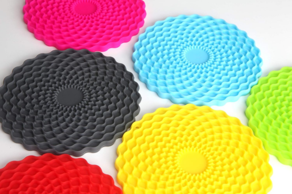 Multicoloured Drinks Coasters Set of 6 by Stone & Thyme - Image 2