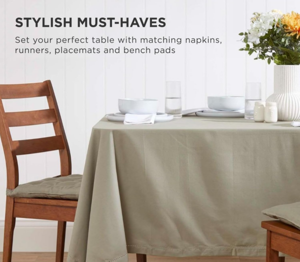 Seat Pad - Grey - 40 x 40 cm - Indoor - Garden - Dining - Chair Cushion with a Button Tie Handle to fix to Chair - Image 2