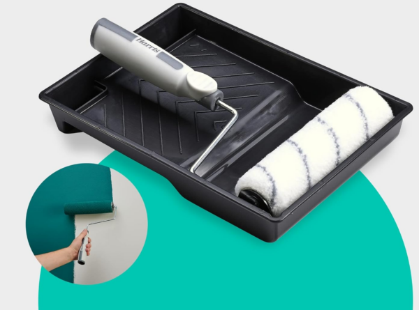 Seriously Good Walls & Ceilings Twin Medium Pile Paint Roller Set with Tray & Frame - Image 2