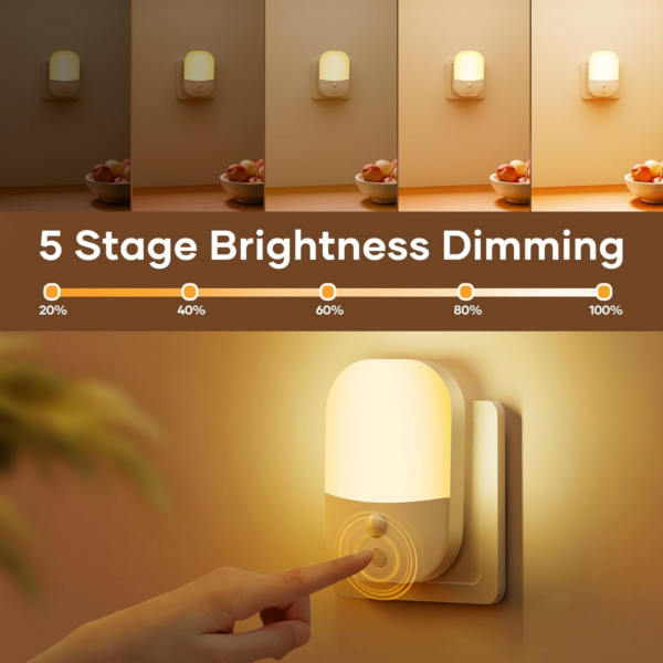 2 Pack Plug in Night Light with Dusk to Dawn Photocell Sensor - Image 5