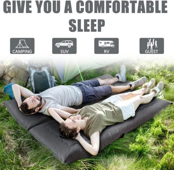 Portable Foldable Futon Mattress, Hypoallergenic Fabric and High-Density Foam Mattress - Image 5