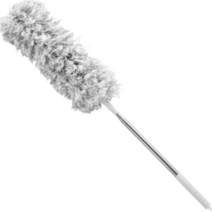 Extendable Microfiber Duster Duster with 108" Telescoping Extension Pole No Scratch to Ceiling Washable Hand Duster