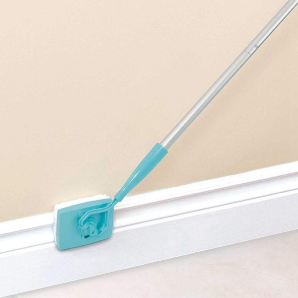 Broom Brush Cleaning Mop, Collapsible Baseboard Cleaner Glide Dust Extendable - Image 2