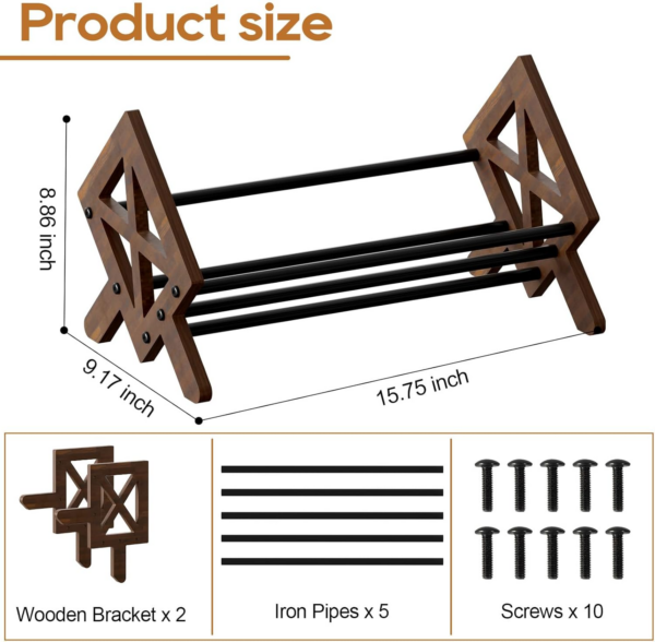 Wood Tilting Bookcase in Living Room/Home/Office - Image 5