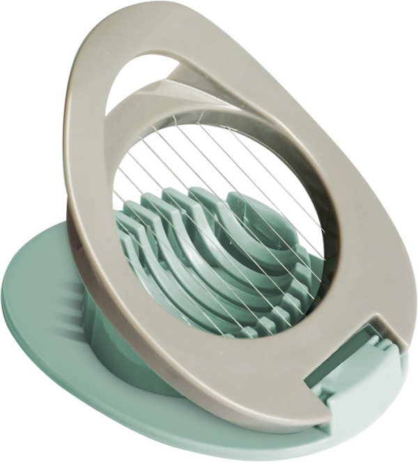 Egg Slicer with Stainless Steel Wire Egg Slicer, Multifunctional Egg Cutter for Evenly Slicing Boiled Eggs Ham Banana and Strawberry