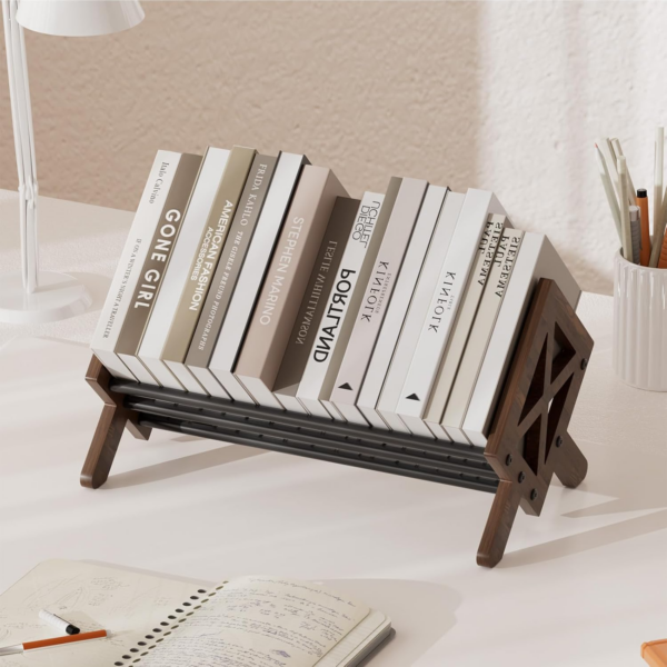 Wood Tilting Bookcase in Living Room/Home/Office - Image 3