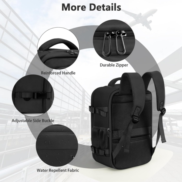 Cabin Bags 40×20×25 for Ryanair Underseat Carry-ons Travel Backpack Hand Luggage Bag - Image 6