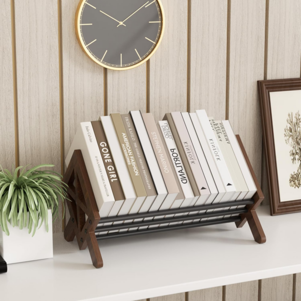 Wood Tilting Bookcase in Living Room/Home/Office - Image 2