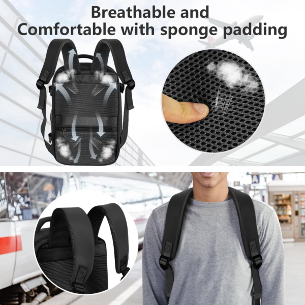 Cabin Bags 40×20×25 for Ryanair Underseat Carry-ons Travel Backpack Hand Luggage Bag - Image 2