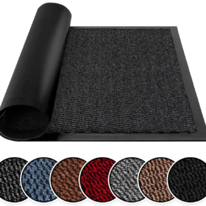 Washable Door Mats Indoor & Outdoor - Non-Slippery Heavy Duty - Stylish & Large Rubber - Perfect Dust Grabbing Doormats