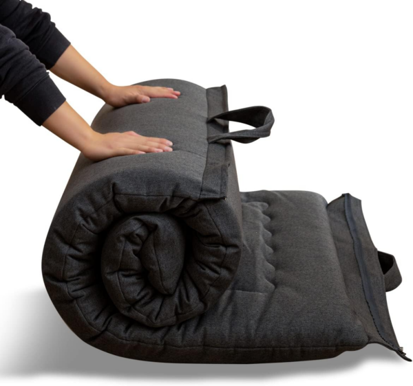 Portable Foldable Futon Mattress, Hypoallergenic Fabric and High-Density Foam Mattress