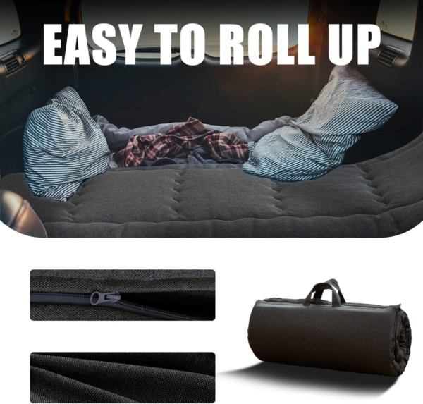 Portable Foldable Futon Mattress, Hypoallergenic Fabric and High-Density Foam Mattress - Image 3