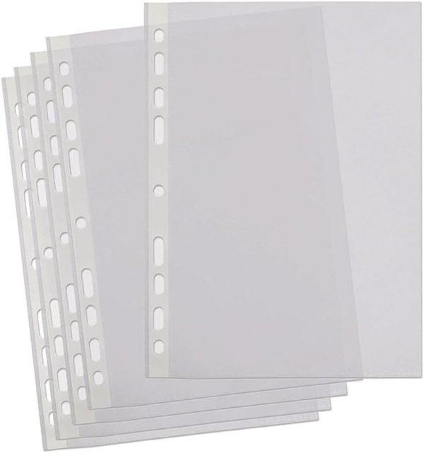 Punched Pockets A4, 200 Poly Pockets