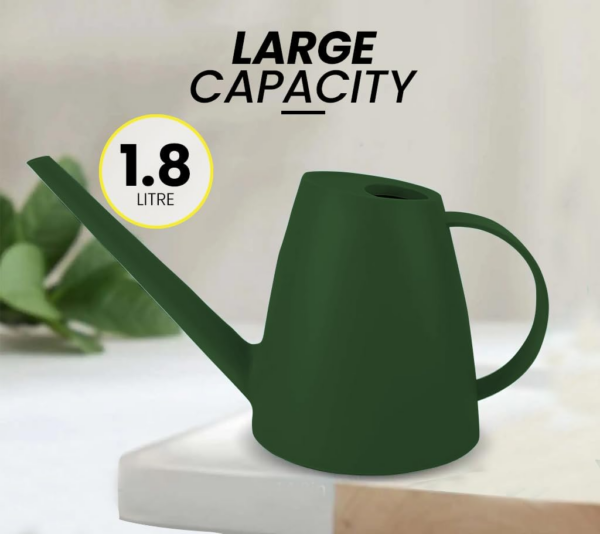 Watering Can Indoor 1.8 L - Perfect Gardening Tool for Watering Indoor Plants - 33.0 x 17.0 cm - Mini Watering Cans - Green - Image 4