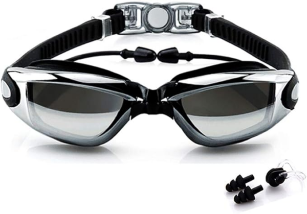Swimming Goggles, Swim Goggles attached Ear Plugs for Adult Men Women And Kids 8+ - Image 5