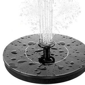 Solar Fountain Pump, Circle Garden Solar Powered Panel Kit Water Pump for Pond, Fountain, BirdBath, Garden Decoration