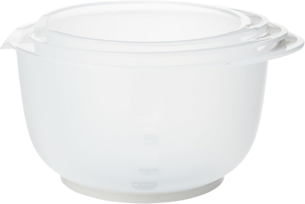 3 Mixing Bowls, Non-Slip Base, Soft Grip Handle, Microwave and Dishwasher Safe - Image 5