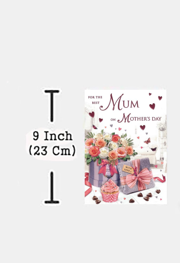 Mothers Day Card, 3D & Pop Up Birdhouse Design, Floral Patterns, Mothers Day Card for Mum, Keepsake, White, Pink - Image 2