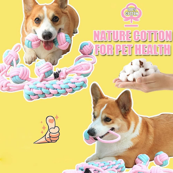 7Pcs Dog Rope Toys for Small Dogs, Puppy Rope Toys From 8 Weeks Small Dog, Puppy Chew Toys Natural Cotton Dog (Copy) - Image 6