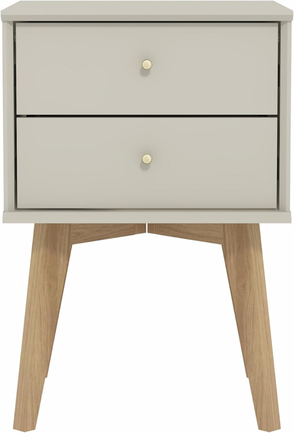 2pcs Bedside Table - Stylish 2 Drawer Bedside - Side Table with Storage - Storage Cabinet for Hallway - Image 4