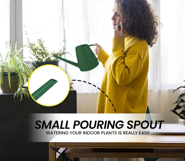 Watering Can Indoor 1.8 L - Perfect Gardening Tool for Watering Indoor Plants - 33.0 x 17.0 cm - Mini Watering Cans - Green - Image 5