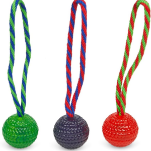 Toyz Rope Ball Chew and Tug Dog Toy (Pack of 1 - Colour May Vary)