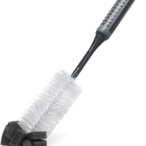 ComfiGrip Long Handled Bottle Brush with Sponge Scrub, Metallic Graphite, 8 x 8 x 35 cm