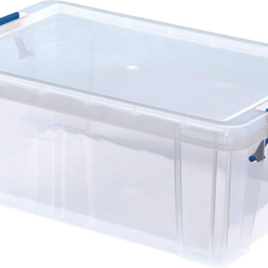 BOX 10L Plastic Storage Boxes with Lids. ProStore Super Strong Plastic Storage Boxes (14 x 34 x 21.5cm),