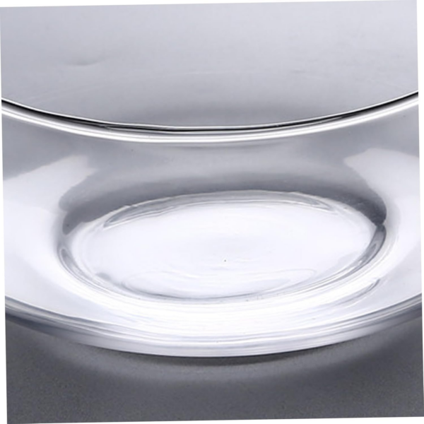Bowl Planter, 6 Inch Round Lotus Flower Bowl, Clear Water Lily Bowl, Decorative Glass Bowl for Flower Succulent Hydroponic Plant Fish Home Decor - Image 3