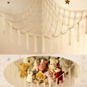 Teddy Hammock - Cuddly Toy Storage Hammock for Stuffed Animals - Teddy Bear Hanging Toy Storage
