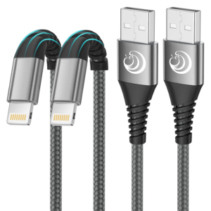 2Pack 2M iPhone Charger Cable, MFi Certified Lightning Cable Fast Charging Braided iPhone Charger Fast Charge USB Charging Lead for Phone 14 13 12 11 Pro Max XS XR X 8 7 6 Plus SE, iPad