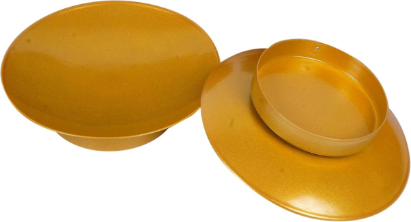 Plate Holders Set of 2 Gold Pillar Candle Holder Metal Candle Holder Modern Candle Holders for Pillar Candles Living Room Table Centerpiece Iron Candle Stand for Valentines Decorations - Image 6