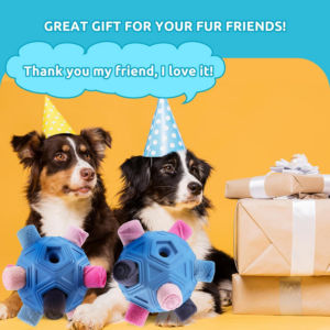 Interactive Snuffle Ball, Upgraded Chew Dog Toys for Aggressive Chewers