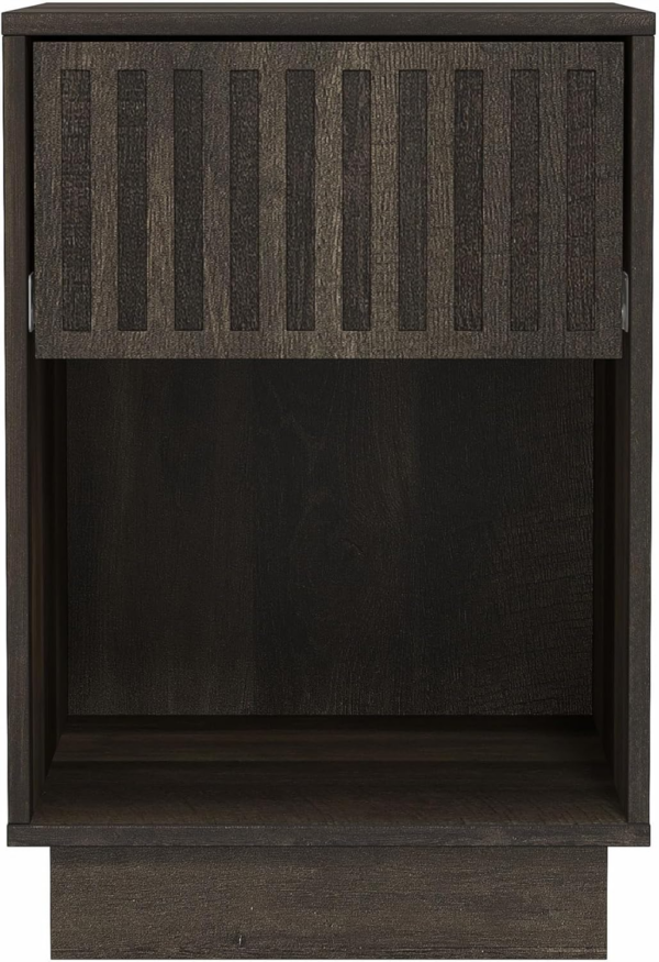 1 Drawer Side Table with Shelf - Storage Cabinet for Hallway - Entryway - Image 3