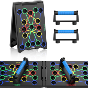 Push Up Board, 24-In-1 Multi-function Home Workout Equipment, Burn Fat Strength Training Equipment for Effectively Exercise the Muscle of the Upper Body Shoulders,Chest,Back and Triceps