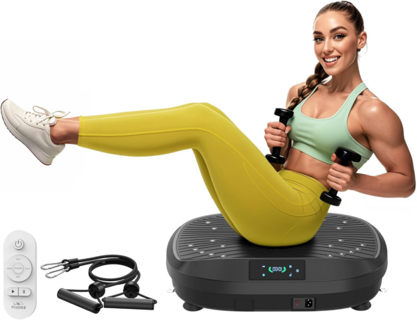 Vibration Plate, Whole Body Workout Vibration Plate Exercise Machine for Bone Density Building & Lymphatic Drainage