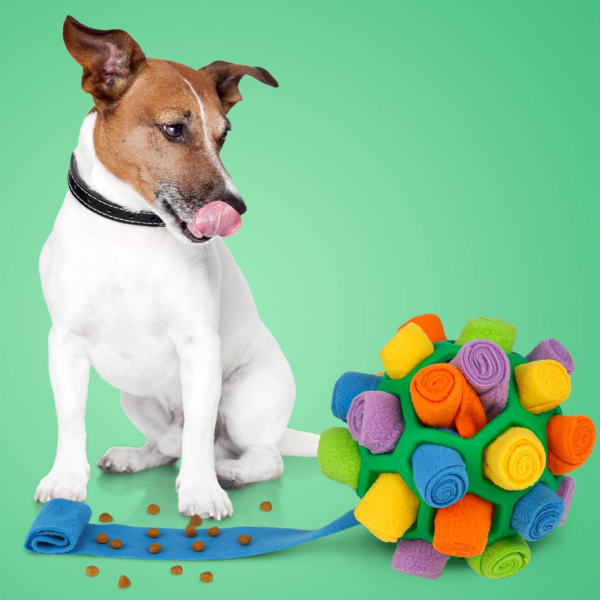 Snuffle Ball for Dogs Toys, Interactive Dog Puzzle Toys Educational Foraging Toy Slow Feeder - Image 6