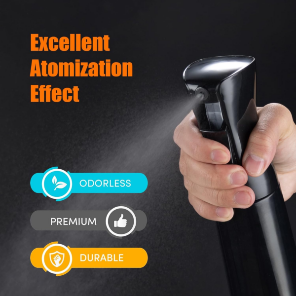 200ml Small Water Spray Bottles, Continuous Mist Empty Hair Spray Bottles for Cleaning, Curly Hair - Image 4