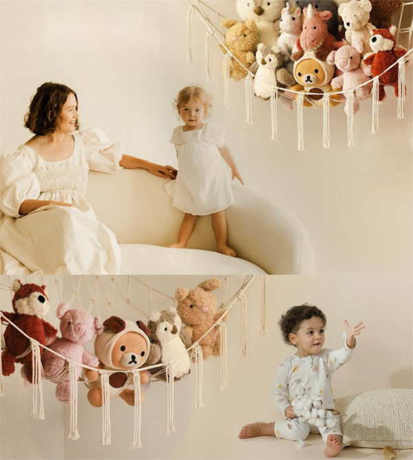 Teddy Hammock - Cuddly Toy Storage Hammock for Stuffed Animals - Teddy Bear Hanging Toy Storage - Image 5