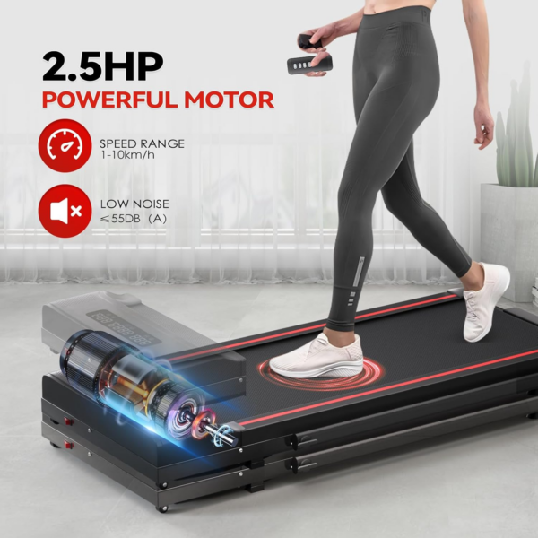 Walking Pad Treadmill-Treadmills for Home-Folding Treadmill-Under Desk Treadmills,340LB Capacity,Remote Control & LED Display - Image 3