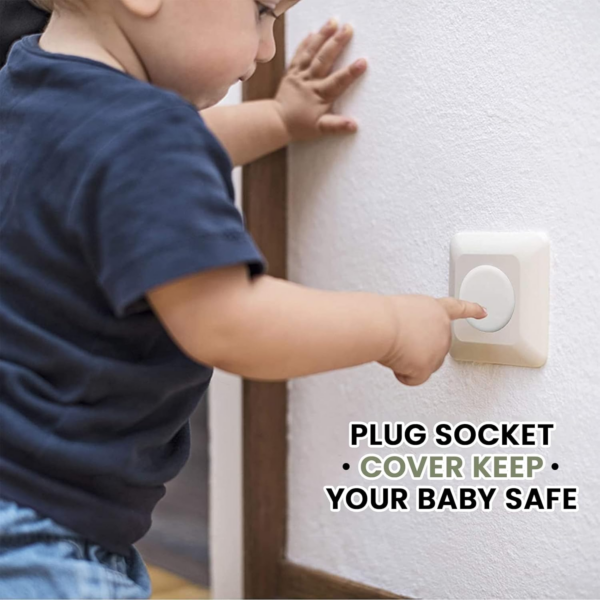 20 Pack Plug Socket Covers UK - Baby Home Safety Socket Covers - Child Proof Plug Socket Covers - Perfect Children Security Shock Prevention for Indoor and Outdoor - Image 4