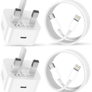 2Pack for iPhone Charger Fast Charge, USB C Charger Plug Adapter and Fast Charger Cable 2M Lead Charging for Apple iPhone 14 13 12 11 Pro Max XS XR X SE 8 7 Plus, for iPad/Pro/Air