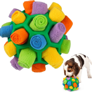 Snuffle Ball for Dogs Toys, Interactive Dog Puzzle Toys Educational Foraging Toy Slow Feeder